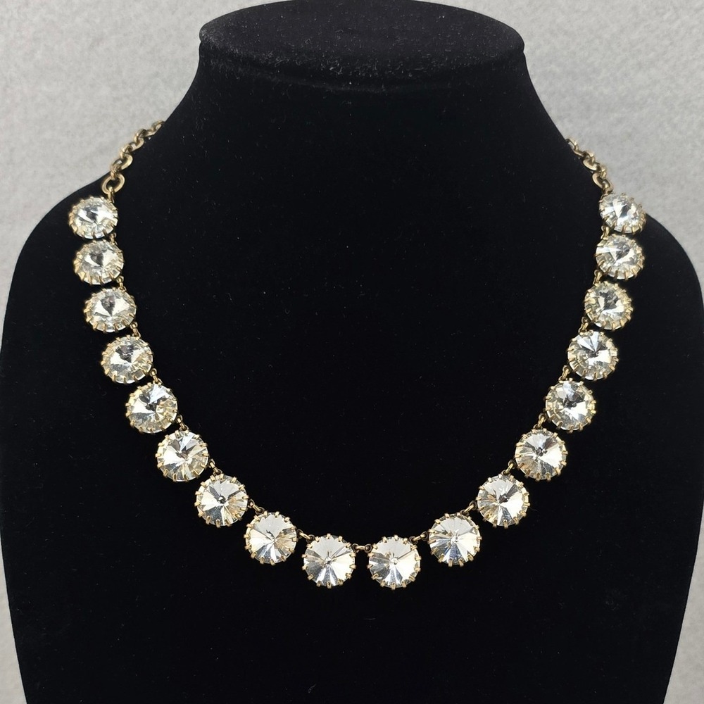 J Crew Necklace Georgian Collet Crystal Brulee Jewelry